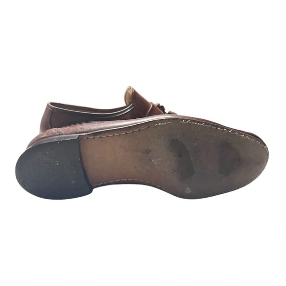 Mark XXII Men’s Brown Leather Tassel Loafers | Size 8.5 D - Picture 4 of 5